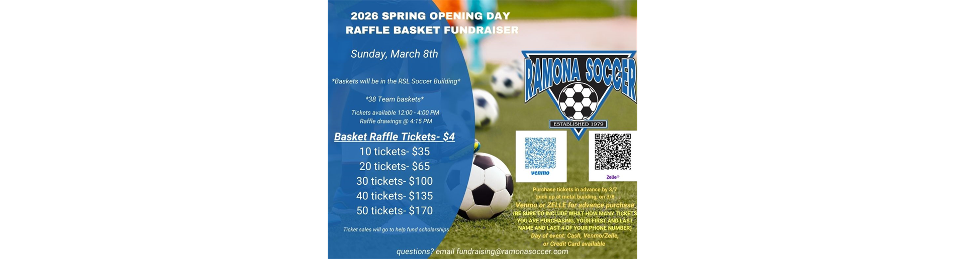 Basket Raffle Tickets Pre-sale - Avoid the line and buy ahead of time!